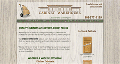 Desktop Screenshot of cabinetwarehouse.biz